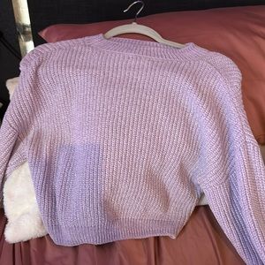 lavender sweater